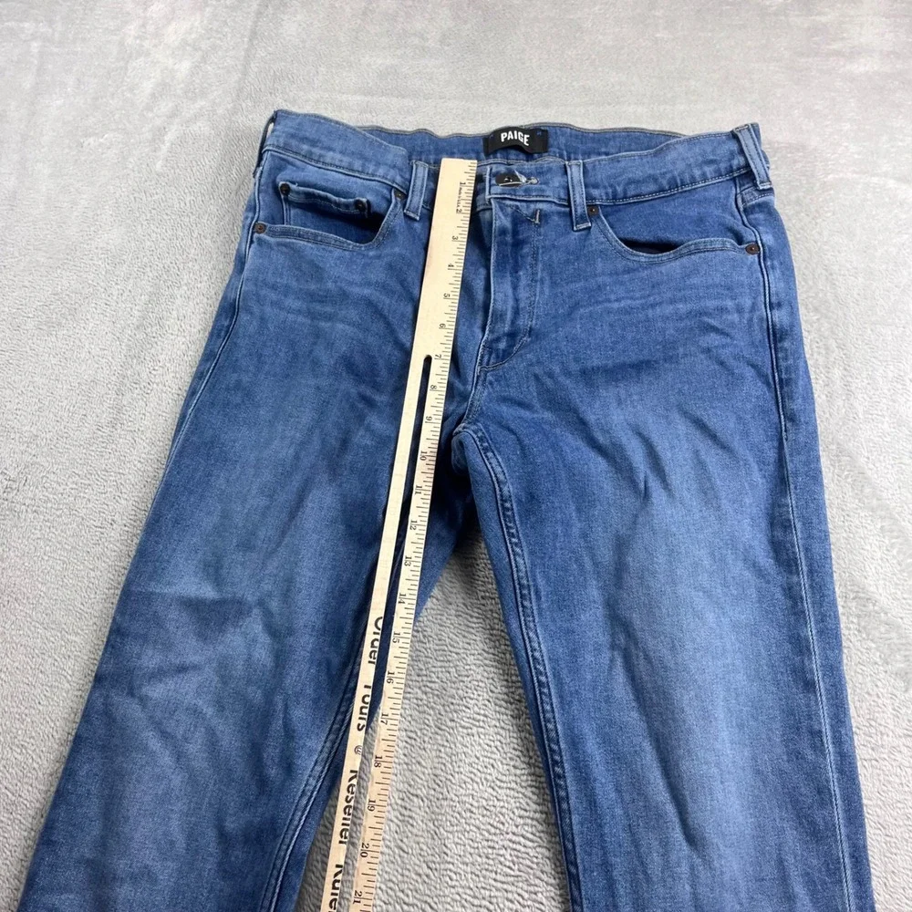 Paige Lennox Slim Fit Jeans Mens 32 Medium Blue Stretch Denim
